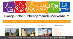 Desktop Screenshot of meckenheim-evangelisch.de